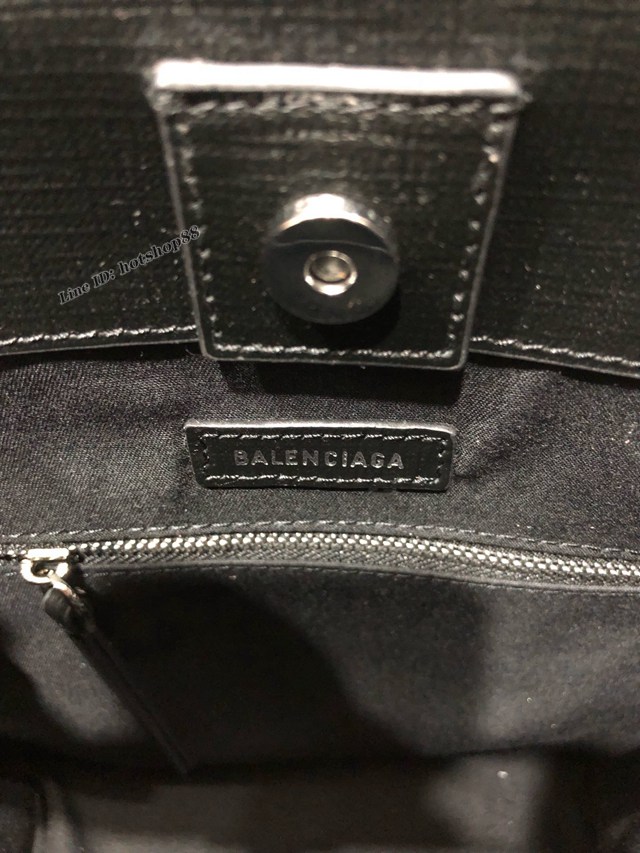 Balenciaga專櫃爆款牙籤紋小牛皮手提托特包 巴黎世家小號方形購物包 fyj1997